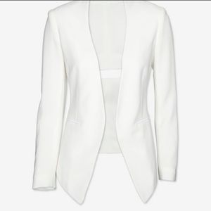 Rag & Bone White Open Back Blazer